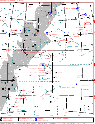 Wide Area map of Orion